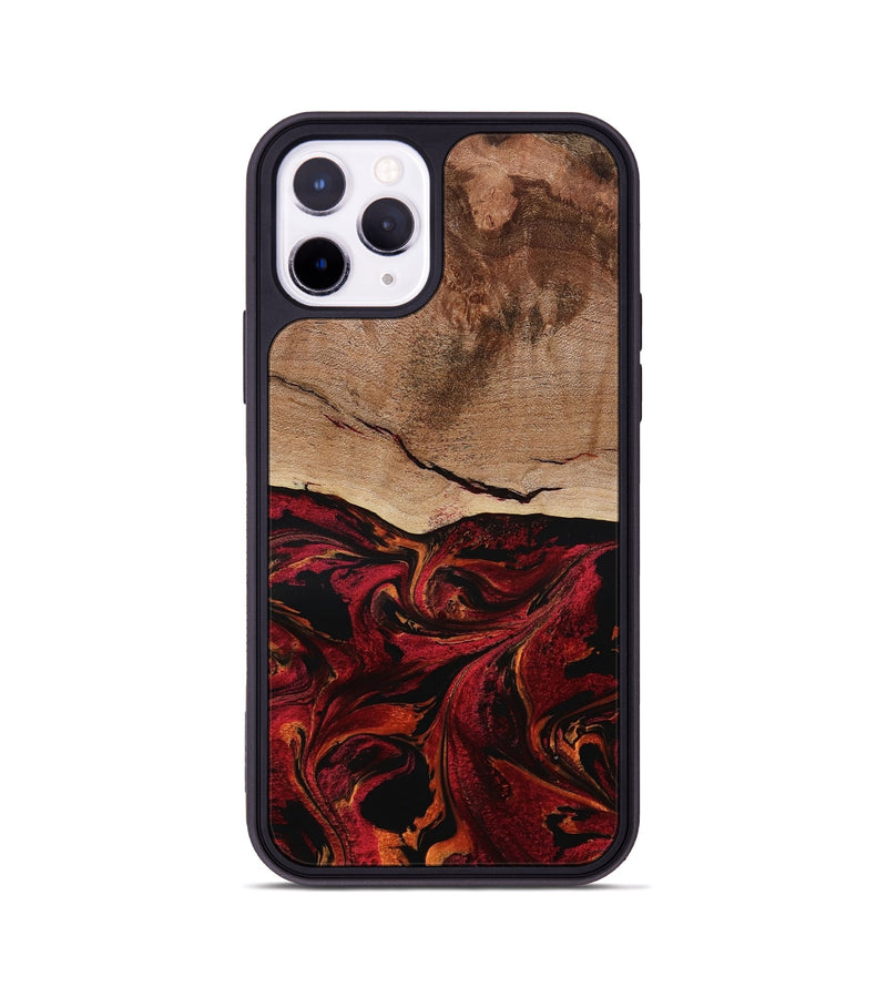 iPhone 11 Pro Wood Phone Case - Dewitt (Red, 800381)