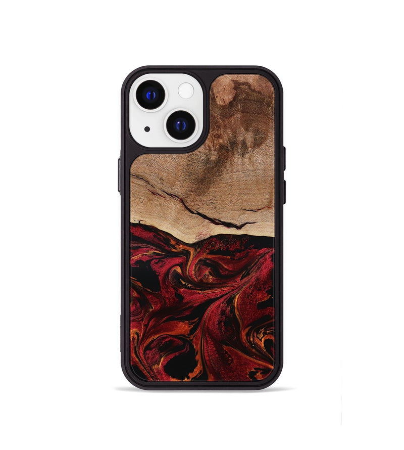 iPhone 13 mini Wood Phone Case - Dewitt (Red, 800381)