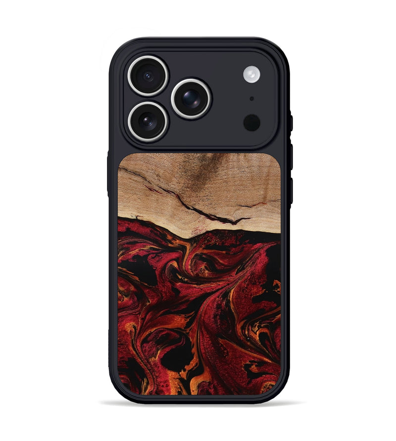 iPhone 17 Pro Wood Phone Case - Dewitt (Red, 800381)