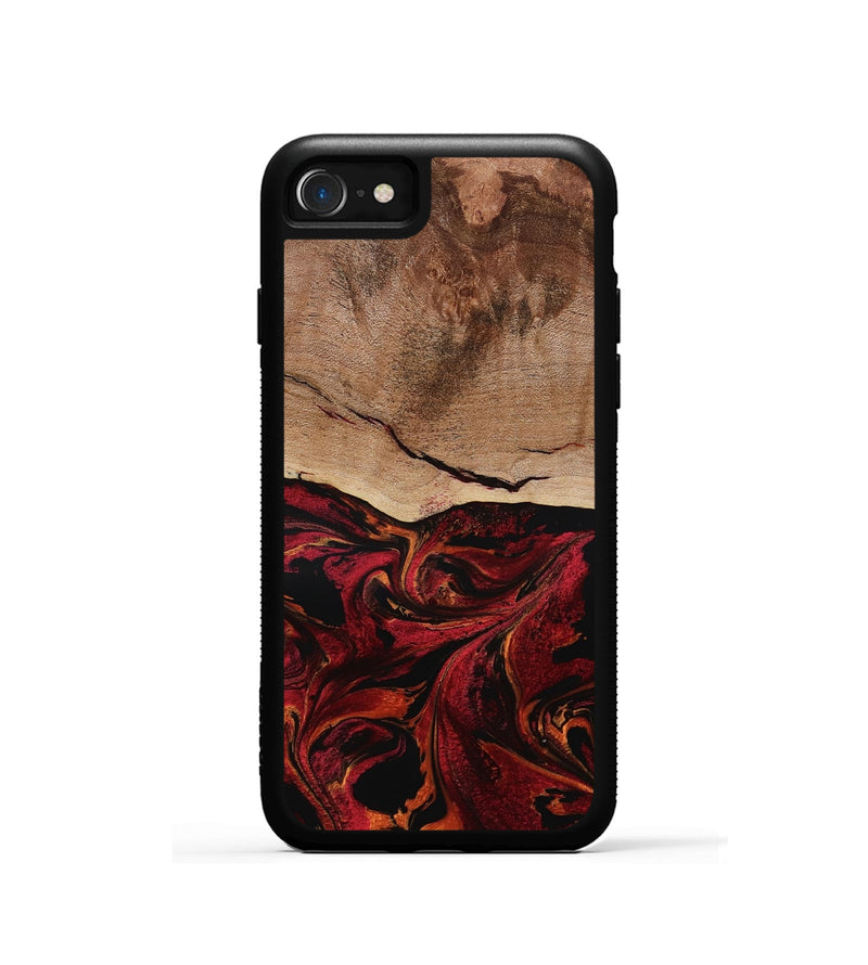iPhone SE Wood Phone Case - Dewitt (Red, 800381)
