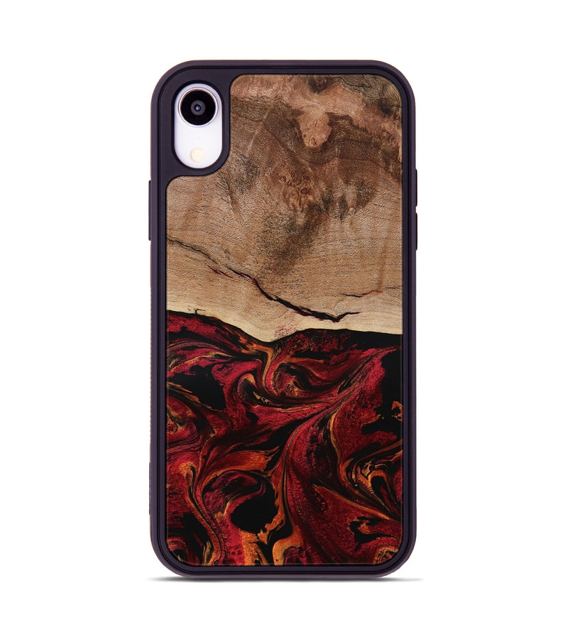iPhone Xr Wood Phone Case - Dewitt (Red, 800381)