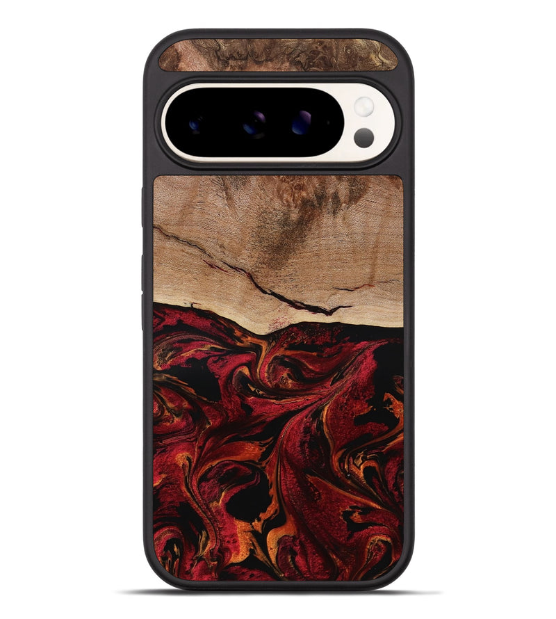 Pixel 9 Pro XL Wood Phone Case - Dewitt (Red, 800381)