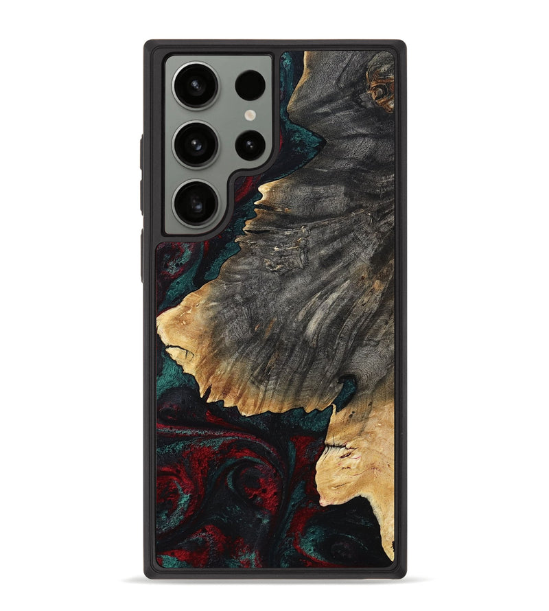 Galaxy S23 Ultra Wood Phone Case - Christi (Red, 800382)