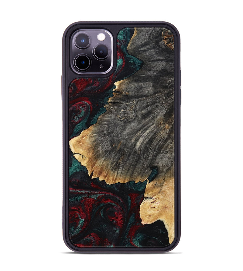 iPhone 11 Pro Max Wood Phone Case - Christi (Red, 800382)
