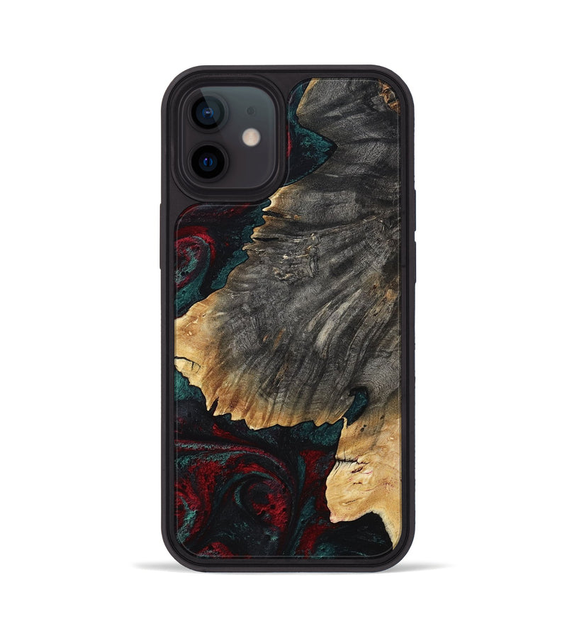 iPhone 12 Wood Phone Case - Christi (Red, 800382)