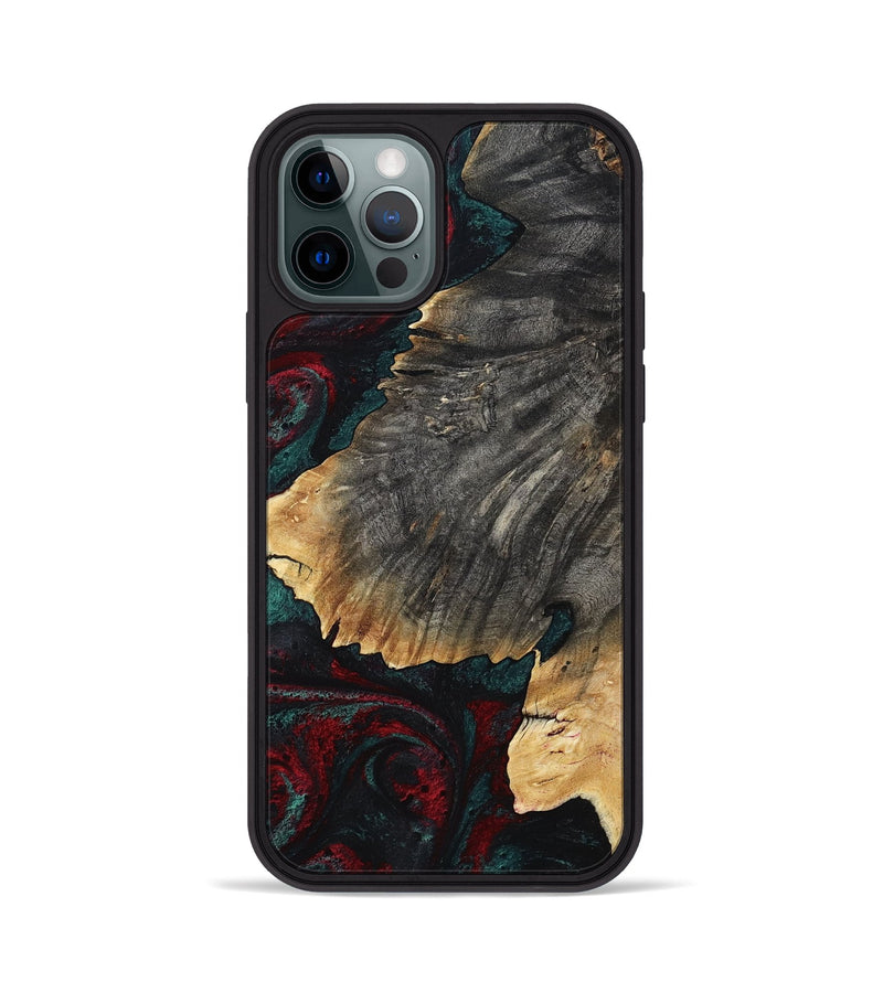 iPhone 12 Pro Wood Phone Case - Christi (Red, 800382)