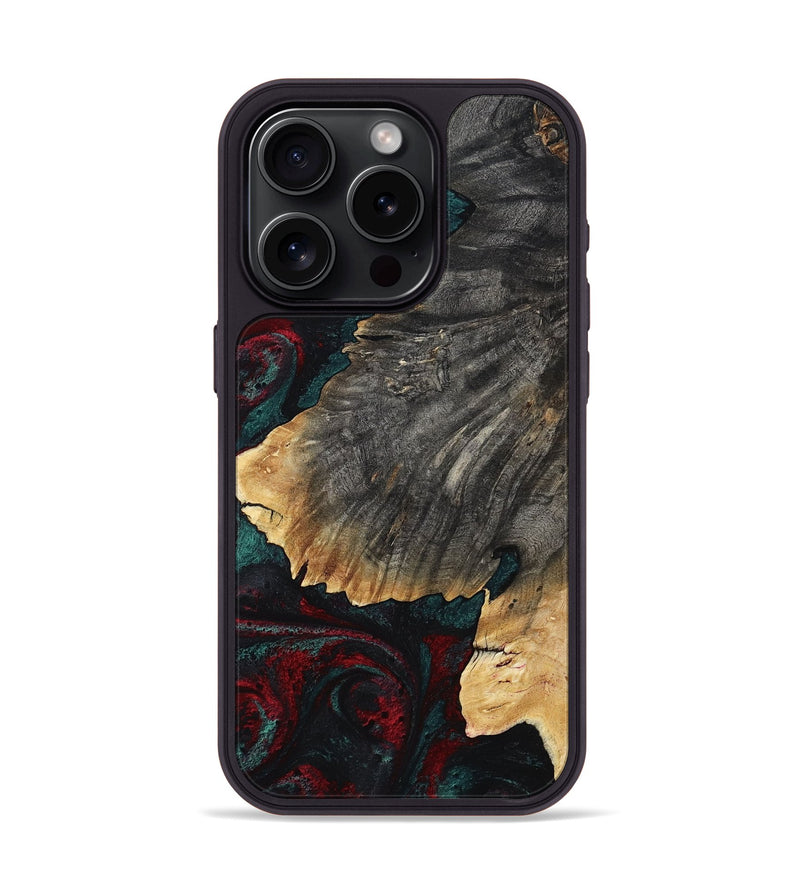 iPhone 15 Pro Wood Phone Case - Christi (Red, 800382)