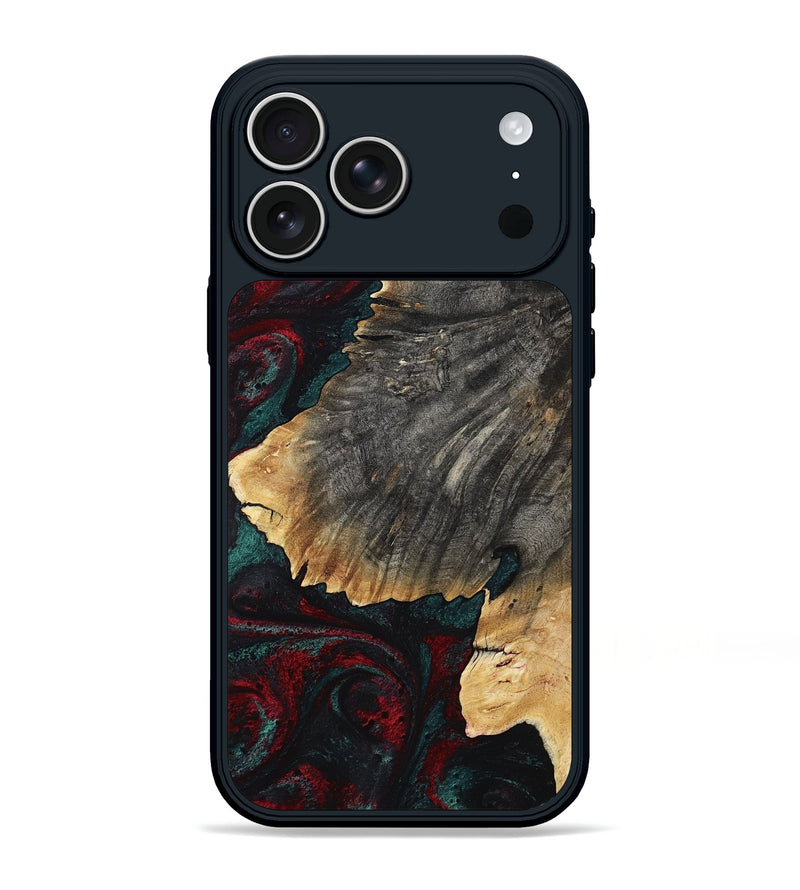 iPhone 17 Pro Max Wood Phone Case - Christi (Red, 800382)