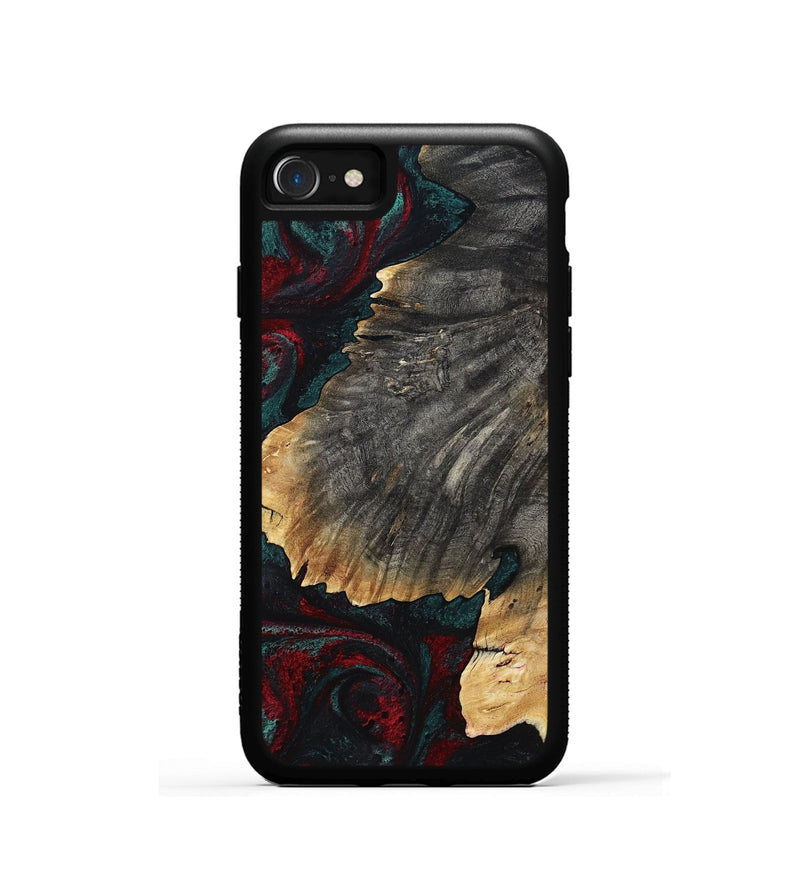 iPhone SE Wood Phone Case - Christi (Red, 800382)