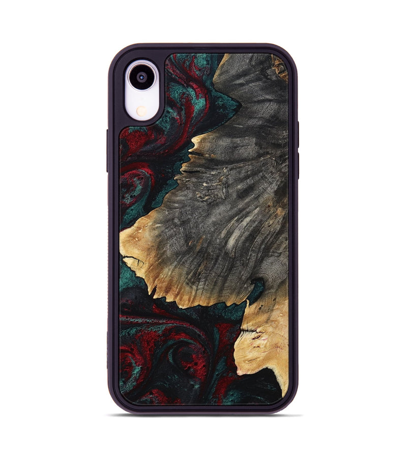 iPhone Xr Wood Phone Case - Christi (Red, 800382)