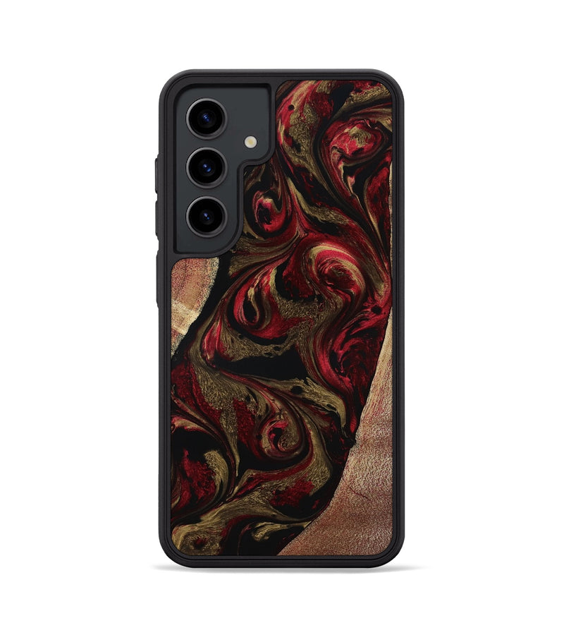 Galaxy S24 Wood Phone Case - Malik (Red, 800383)