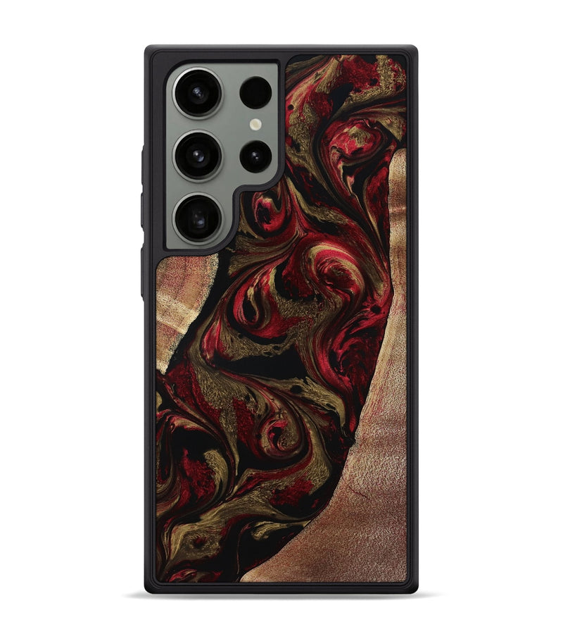 Galaxy S24 Ultra Wood Phone Case - Malik (Red, 800383)