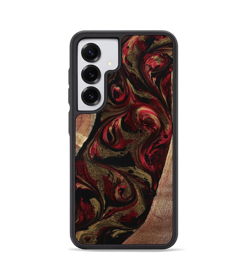 Galaxy S25 Wood Phone Case - Malik (Red, 800383)