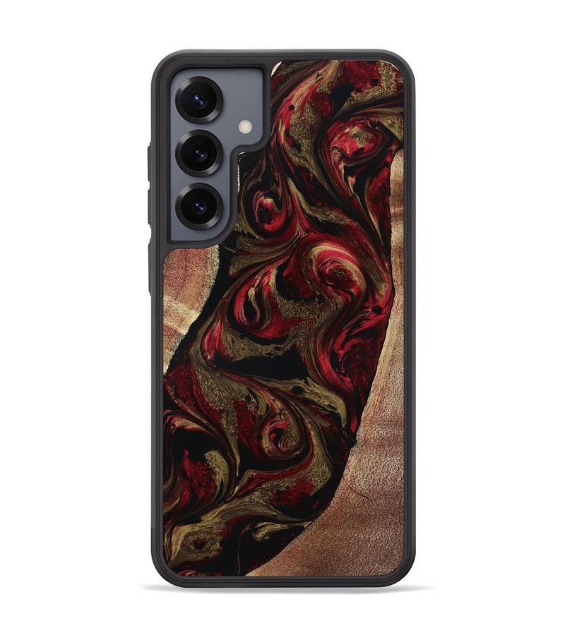 Galaxy S25 Plus Wood Phone Case - Malik (Red, 800383)