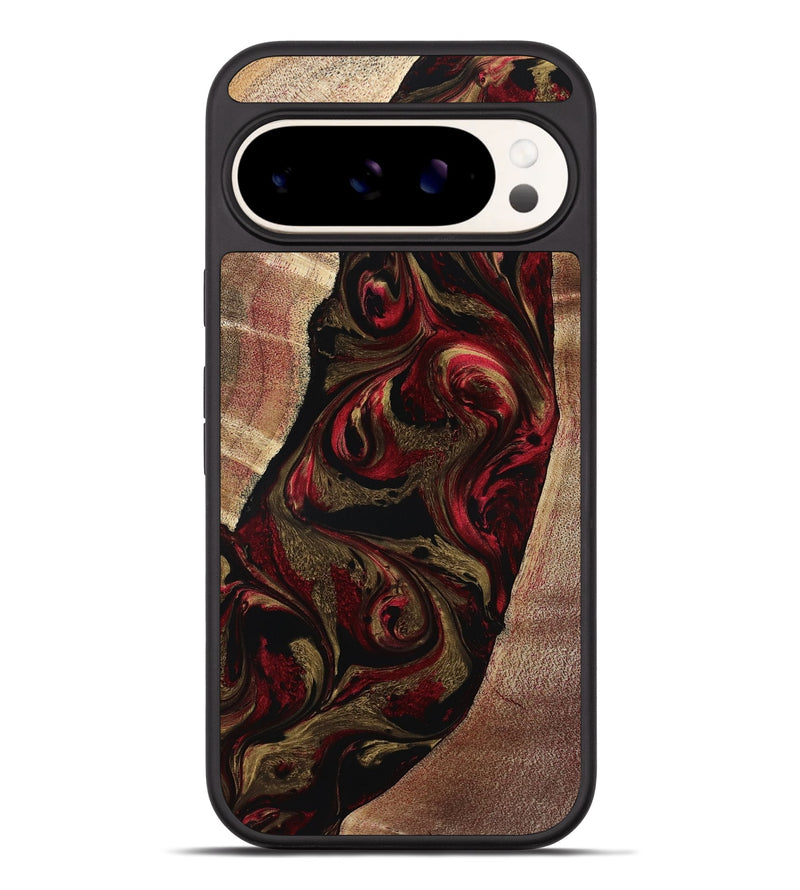 Pixel 9 Pro XL Wood Phone Case - Malik (Red, 800383)