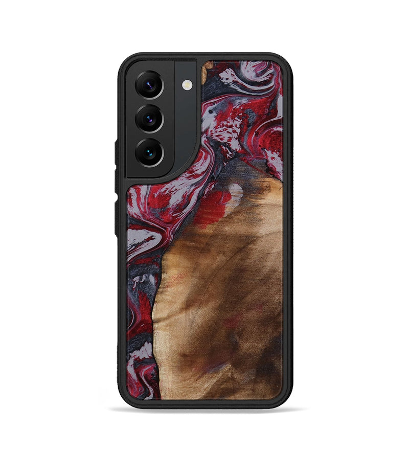 Galaxy S22 Wood Phone Case - Santino (Red, 800384)