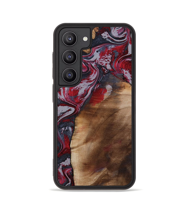 Galaxy S23 Wood Phone Case - Santino (Red, 800384)