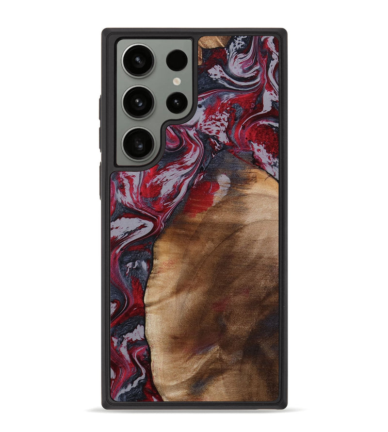 Galaxy S23 Ultra Wood Phone Case - Santino (Red, 800384)