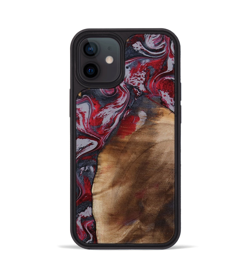 iPhone 12 Wood Phone Case - Santino (Red, 800384)