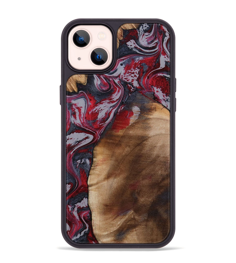 iPhone 14 Plus Wood Phone Case - Santino (Red, 800384)
