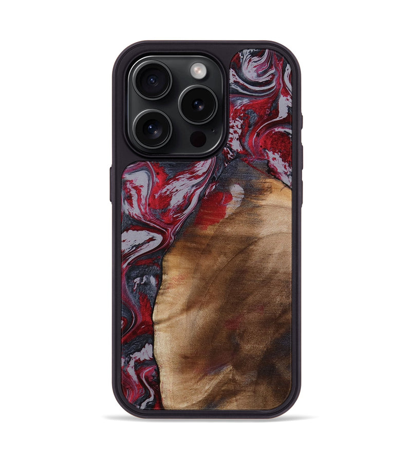 iPhone 15 Pro Wood Phone Case - Santino (Red, 800384)