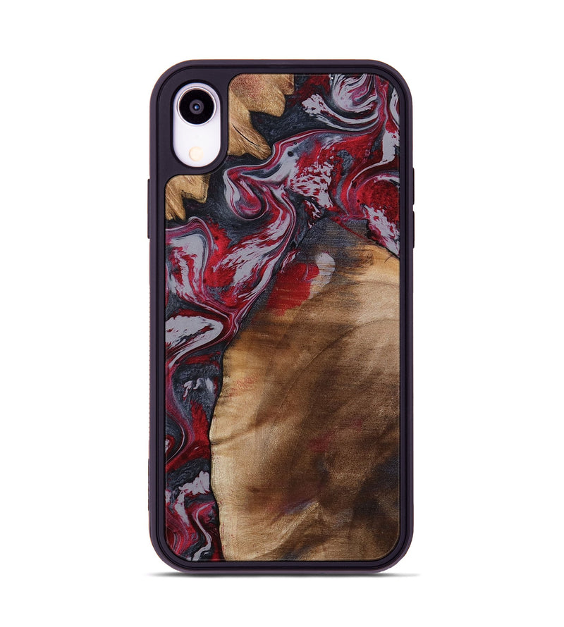 iPhone Xr Wood Phone Case - Santino (Red, 800384)