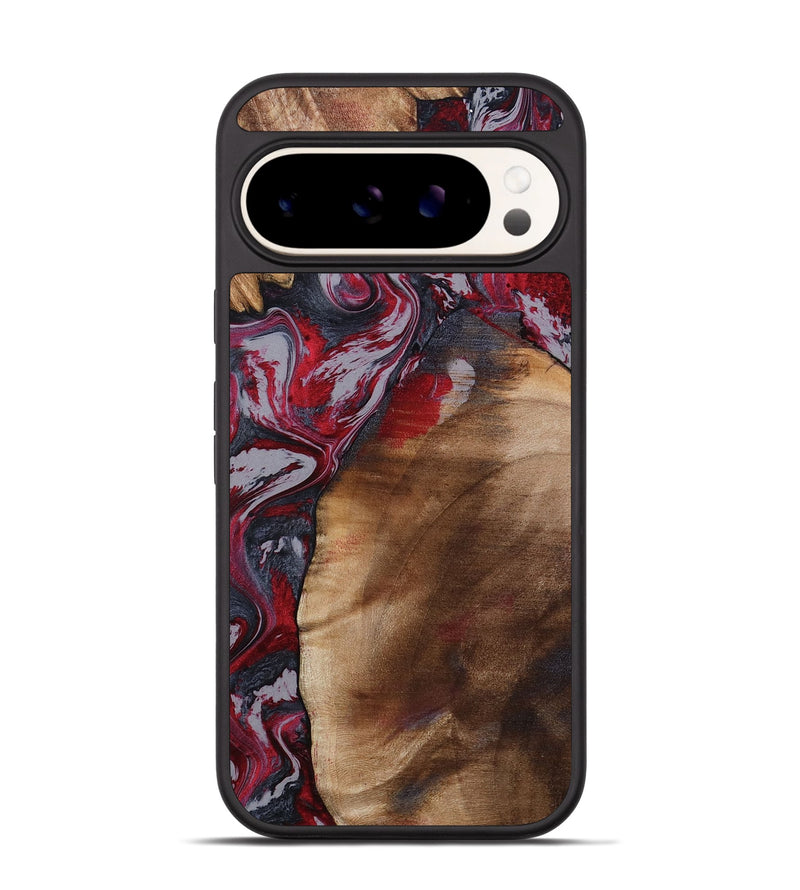 Pixel 9 Pro Wood Phone Case - Santino (Red, 800384)