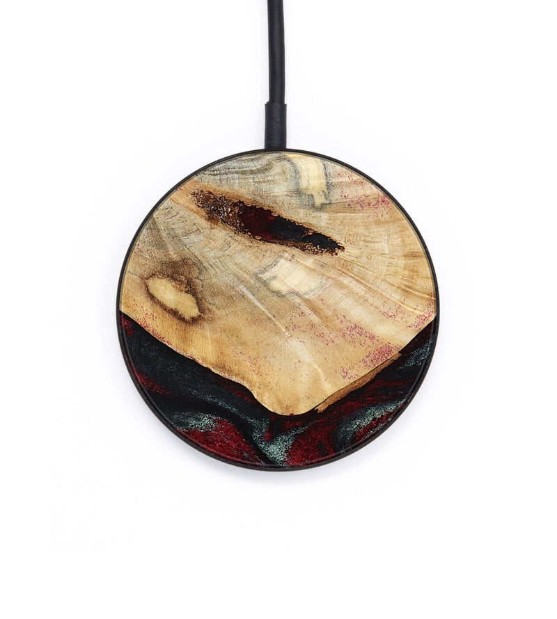 Circle Wood Wireless Charger - Gia (Red, 800385)