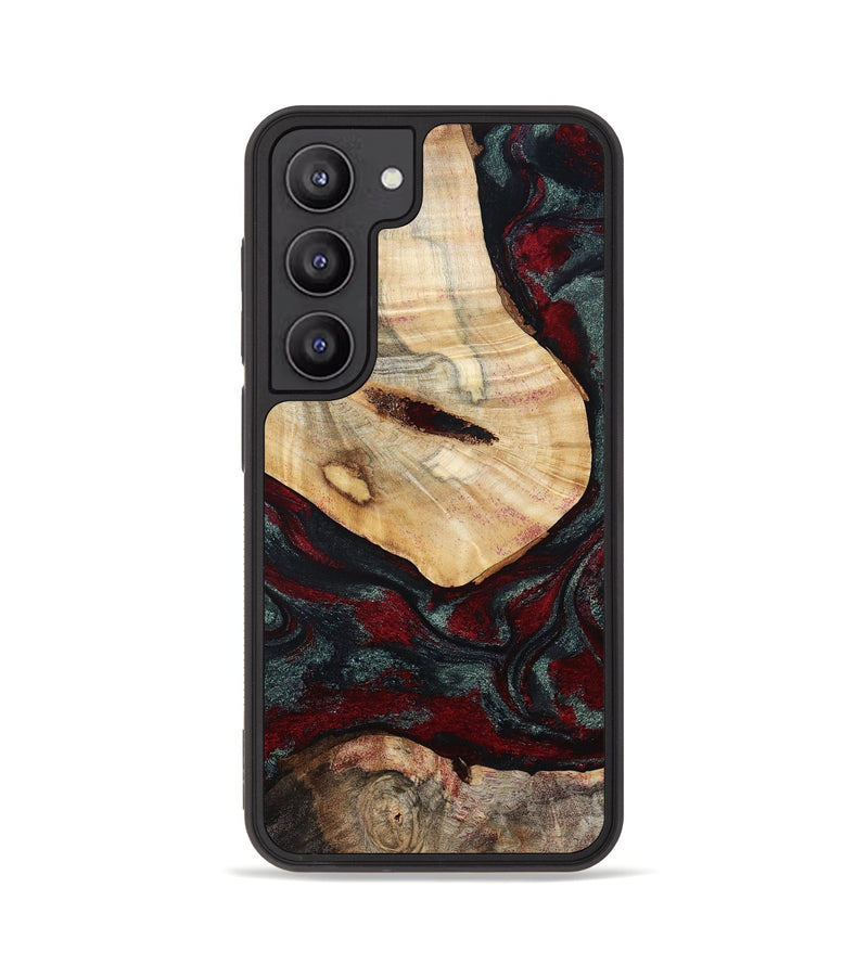 Galaxy S23 Wood Phone Case - Gia (Red, 800385)