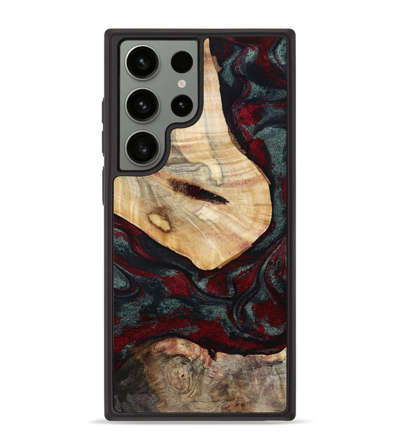 Galaxy S23 Ultra Wood Phone Case - Gia (Red, 800385)