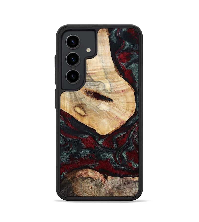Galaxy S24 Wood Phone Case - Gia (Red, 800385)