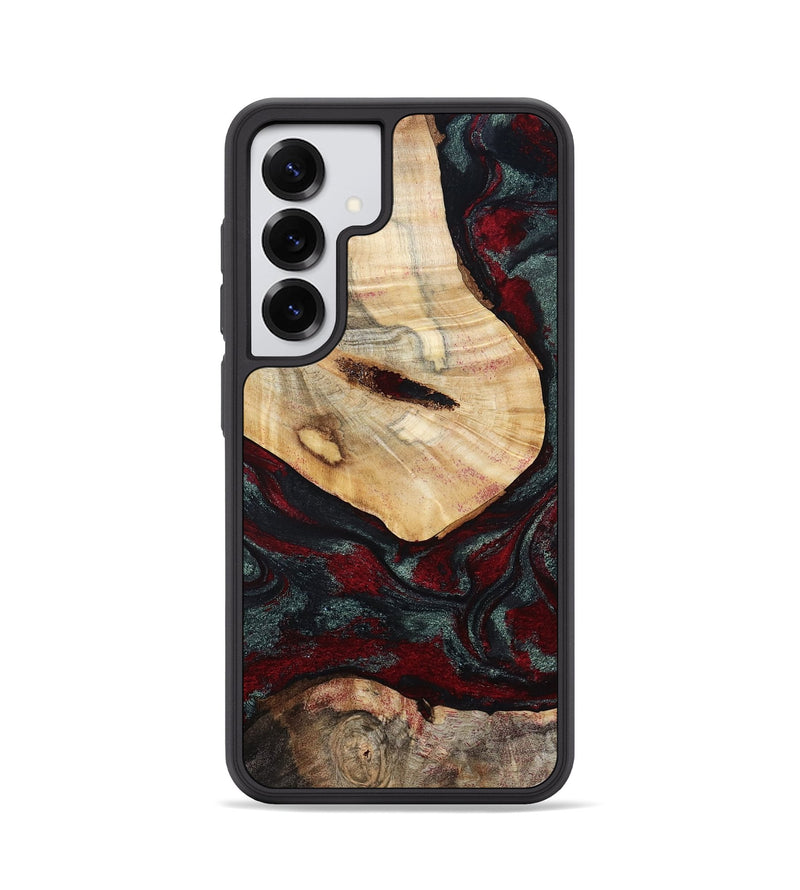 Galaxy S25 Wood Phone Case - Gia (Red, 800385)