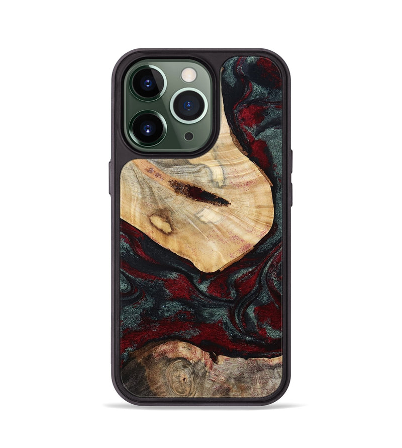 iPhone 13 Pro Wood Phone Case - Gia (Red, 800385)