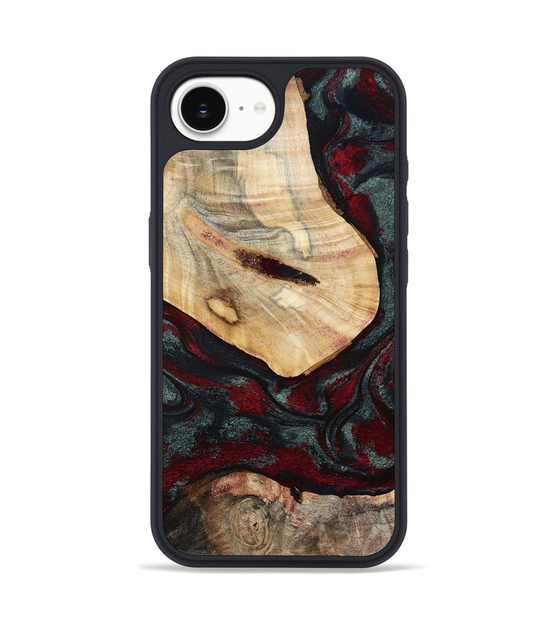 iPhone 16e Wood Phone Case - Gia (Red, 800385)