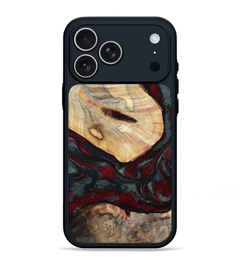 iPhone 17 Pro Max Wood Phone Case - Gia (Red, 800385)