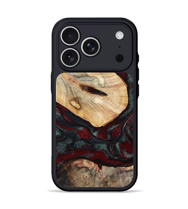 iPhone 17 Pro Wood Phone Case - Gia (Red, 800385)