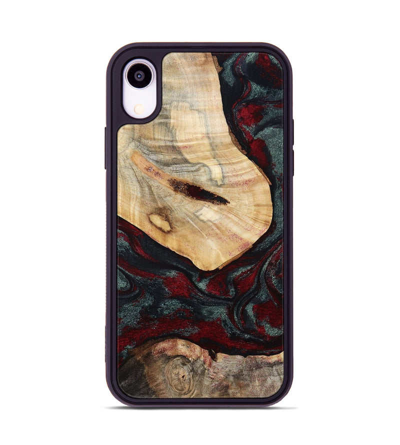 iPhone Xr Wood Phone Case - Gia (Red, 800385)