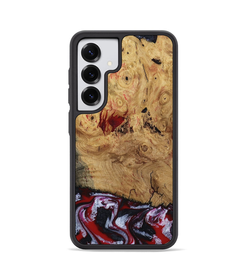 Galaxy S25 Wood Phone Case - Wendi (Red, 800387)
