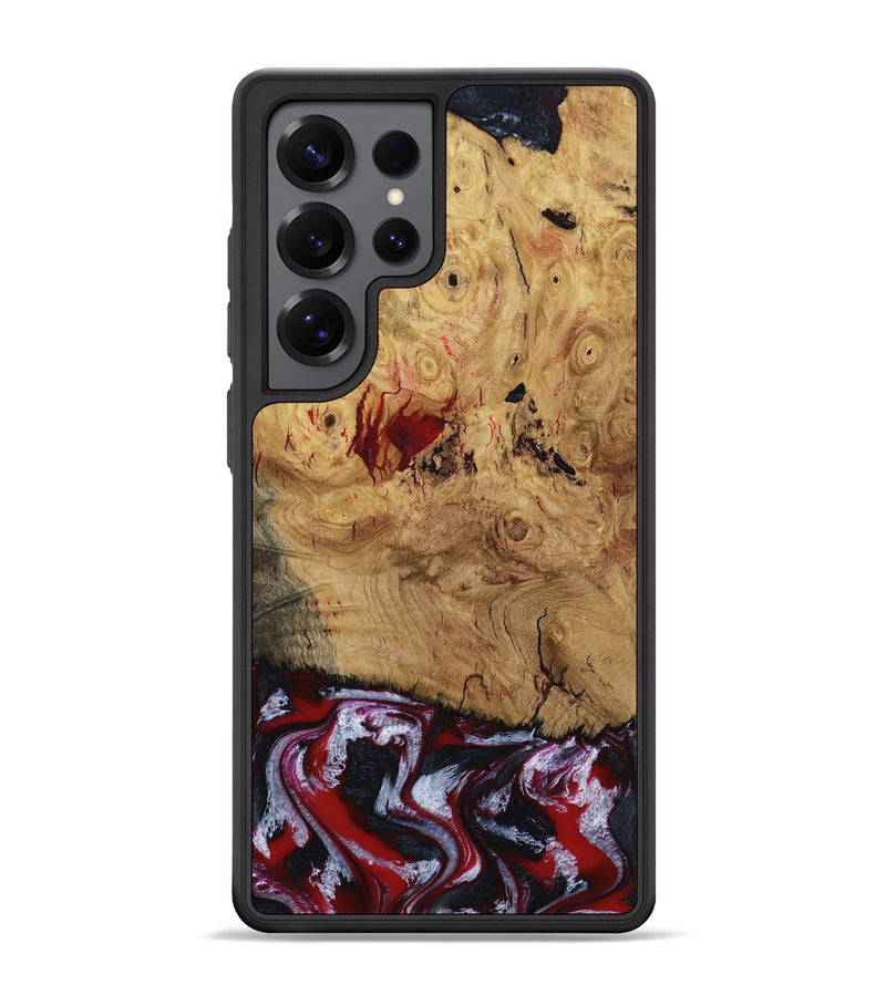 Galaxy S25 Ultra Wood Phone Case - Wendi (Red, 800387)