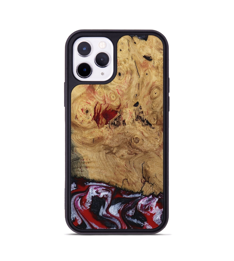 iPhone 11 Pro Wood Phone Case - Wendi (Red, 800387)