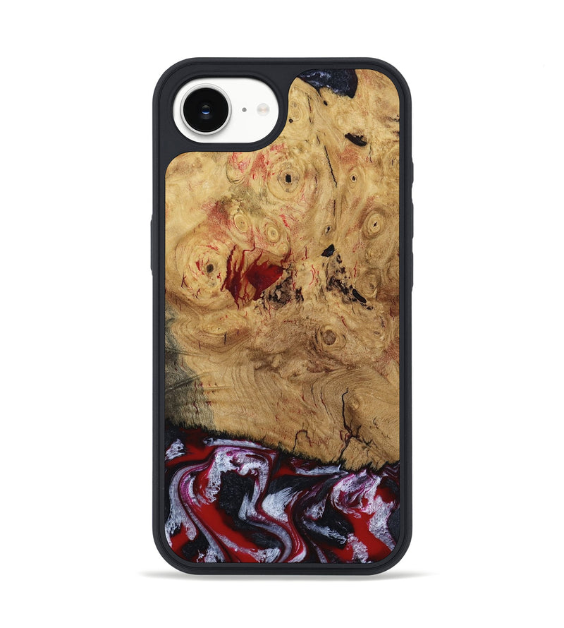 iPhone 16e Wood Phone Case - Wendi (Red, 800387)