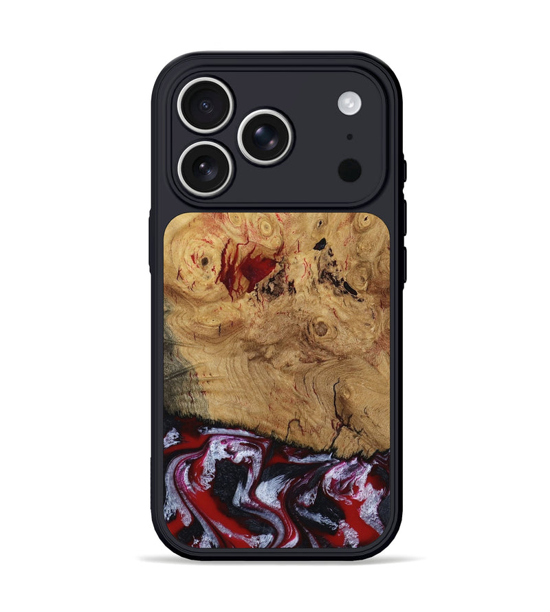 iPhone 17 Pro Wood Phone Case - Wendi (Red, 800387)