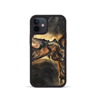 iPhone 12 mini Wood Phone Case - Korbin (Black & White, 800388)