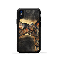 iPhone Xs Wood Phone Case - Korbin (Black & White, 800388)