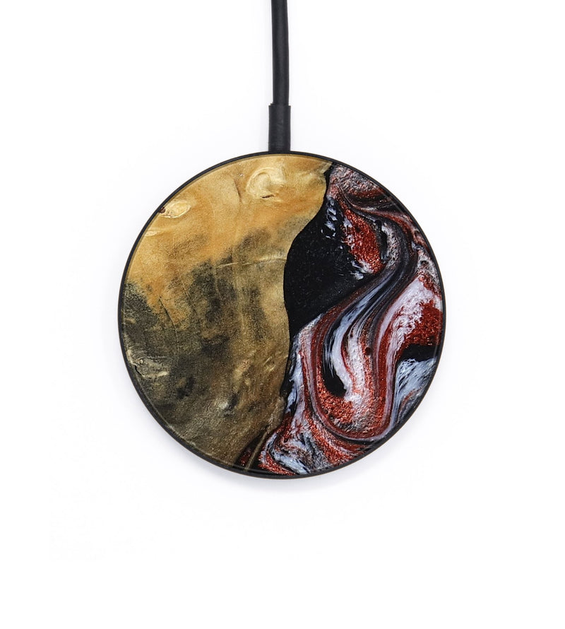 Circle Wood Wireless Charger - Roscoe (Black & White, 800390)