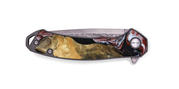 EDC Wood Pocket Knife - Roscoe (Black & White, 800390)