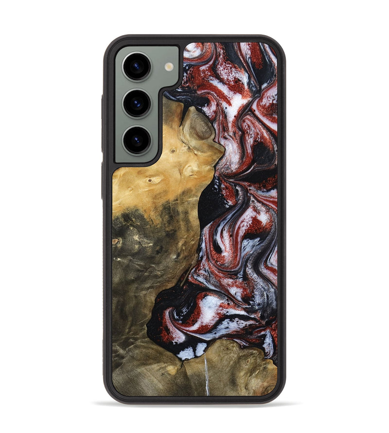 Galaxy S23 Plus Wood Phone Case - Roscoe (Black & White, 800390)