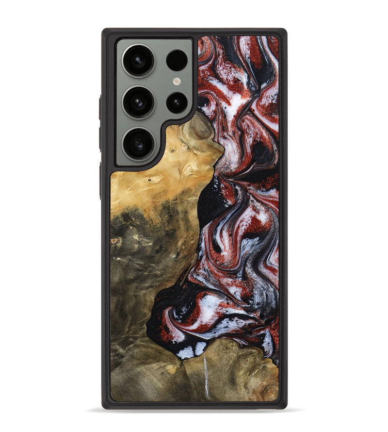 Galaxy S23 Ultra Wood Phone Case - Roscoe (Black & White, 800390)