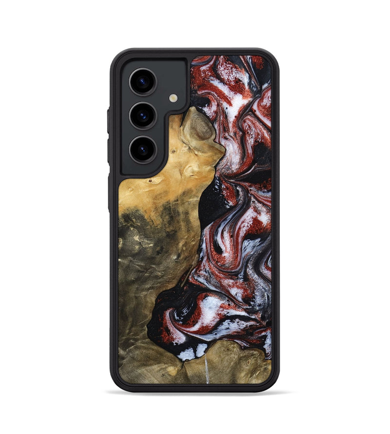 Galaxy S24 Wood Phone Case - Roscoe (Black & White, 800390)