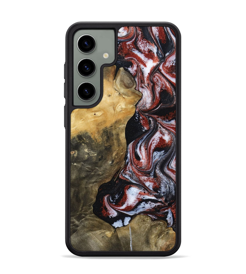 Galaxy S24 Plus Wood Phone Case - Roscoe (Black & White, 800390)